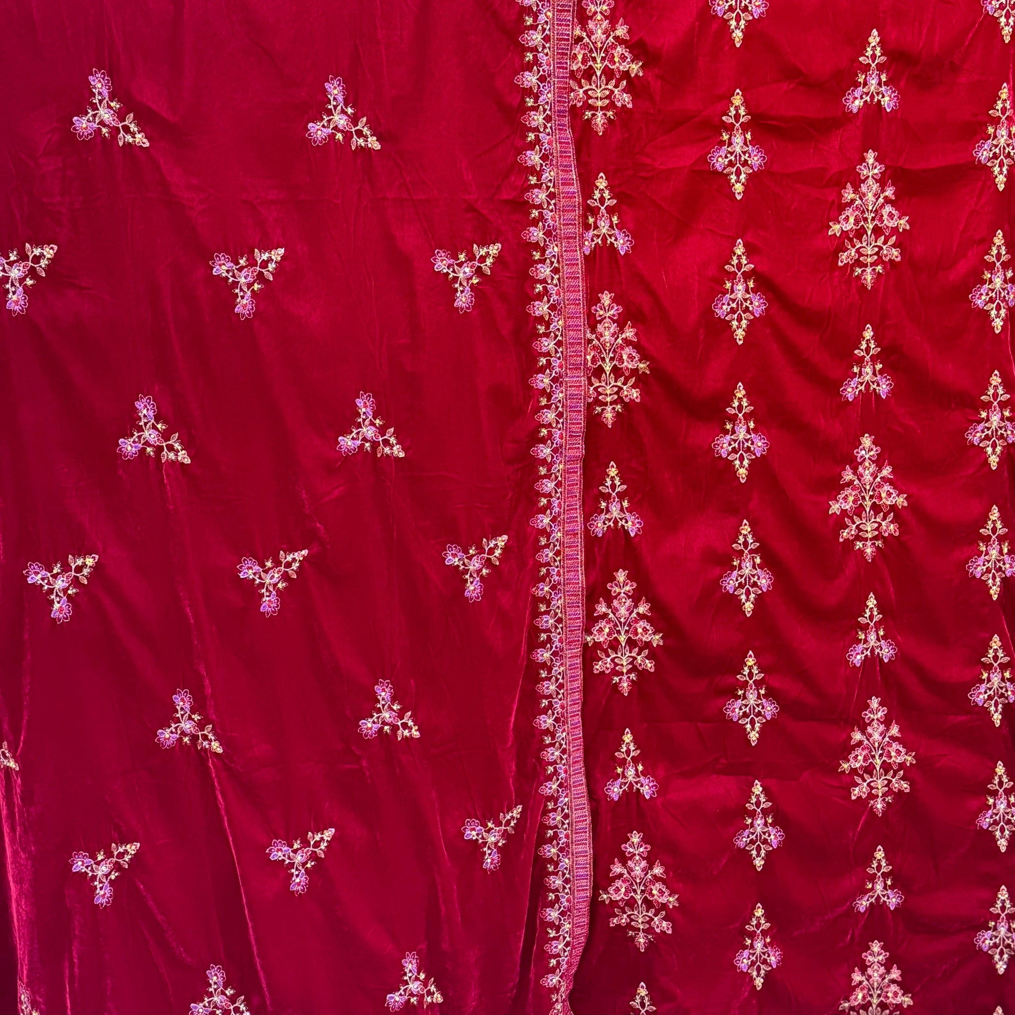 Embroidered Velvet