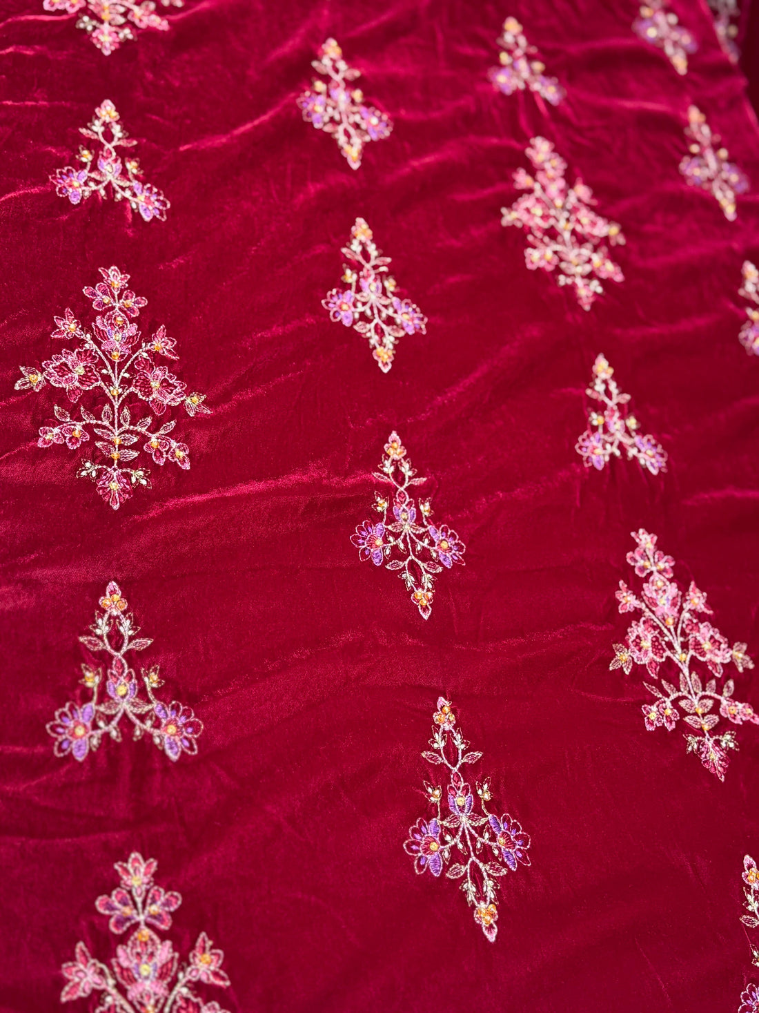 Embroidered Velvet