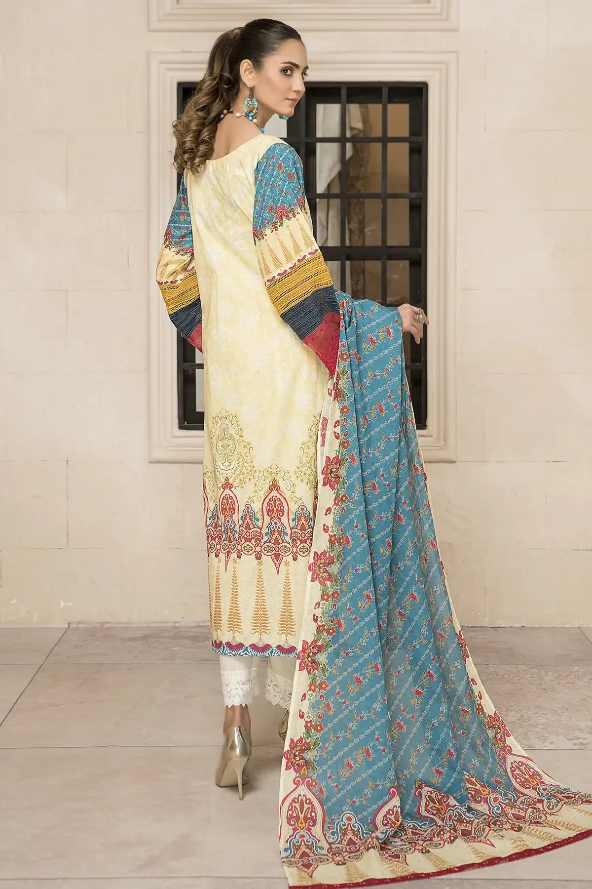 Rashk-e-gul-Unstitched-3 Piece-D08