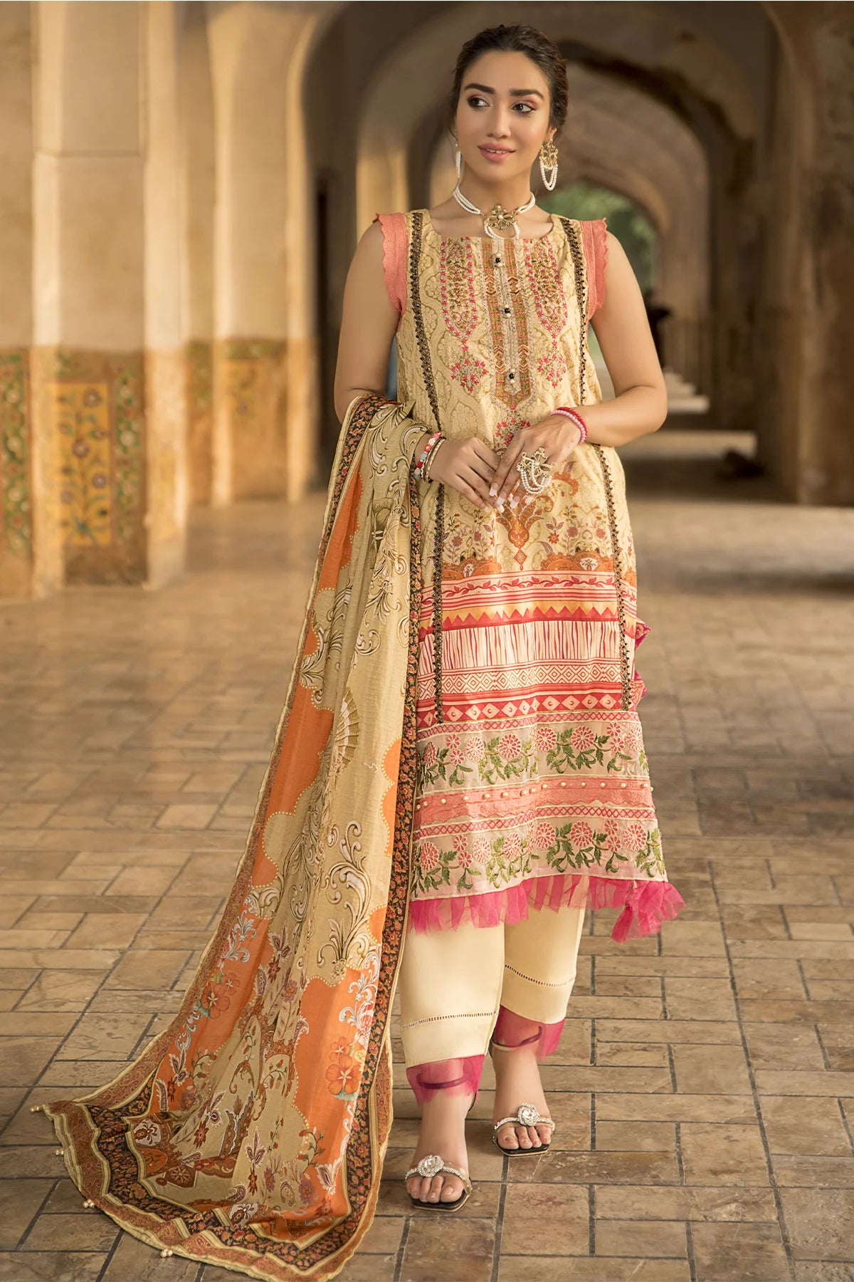 Taragini-Unstitched-3 Piece-D09